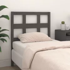   vidaXL szürke tömör fenyőfa ágyfejtámla 80,5 x 4 x 100 cm
