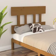   vidaXL mézbarna tömör fenyőfa ágyfejtámla 103,5x3x81 cm
