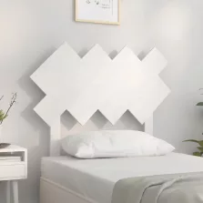 vidaXL fehér tömör fenyőfa ágyfejtámla 92x3x81 cm