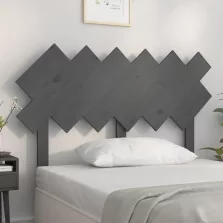   vidaXL szürke tömör fenyőfa ágyfejtámla 122,5x3x80,5 cm