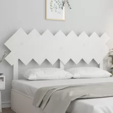 vidaXL fehér tömör fenyőfa ágyfejtámla 159,5x3x80,5 cm
