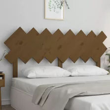   vidaXL mézbarna tömör fenyőfa ágyfejtámla 159,5x3x80,5 cm