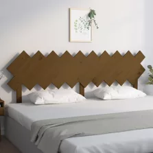   vidaXL mézbarna tömör fenyőfa ágyfejtámla 196x3x80,5 cm