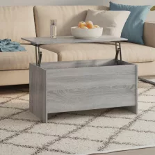   vidaXL szürke sonoma színű szerelt fa dohányzóasztal 102x55,5x52,5 cm