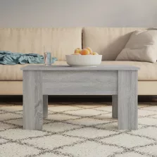   vidaXL szürke sonoma színű szerelt fa dohányzóasztal 79 x 49 x 41 cm