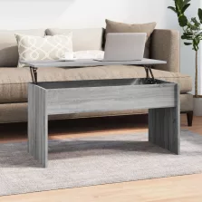   vidaXL szürke sonoma színű szerelt fa dohányzóasztal 102x50,5x52,5 cm