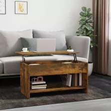   vidaXL füstös tölgy színű szerelt fa dohányzóasztal 102 x 50 x 52,5 cm