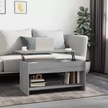   vidaXL szürke sonoma színű szerelt fa dohányzóasztal 102x50x52,5 cm