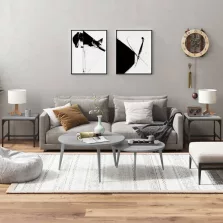   vidaXL 2 db szürke sonoma színű szerelt fa kisasztal 40x40x35 cm