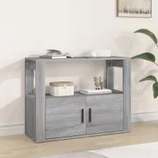  vidaXL szürke sonoma színű szerelt fa tálalószekrény 80x30x60 cm