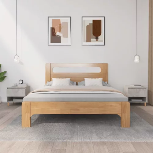 vidaXL 2 db betonszürke szerelt fa éjjeliszekrény 50x 46 x 50 cm