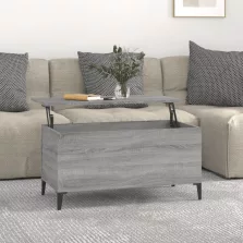   vidaXL szürke sonoma színű szerelt fa dohányzóasztal 90x44,5x45 cm