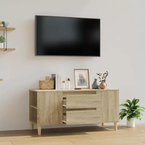 vidaXL sonoma tölgy színű szerelt fa fali TV-szekrény 102x44,5x50 cm