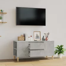   vidaXL betonszürke szerelt fa TV-szekrény 102 x 44,5 x 50 cm