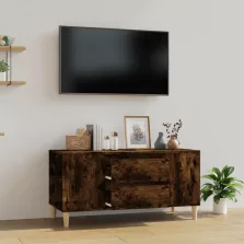  vidaXL füstös tölgy színű szerelt fa TV-szekrény 102x44,5x50 cm