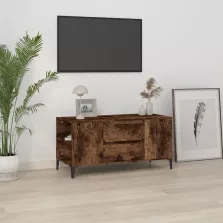   vidaXL füstös tölgy színű szerelt fa TV-szekrény 102x44,5x50 cm
