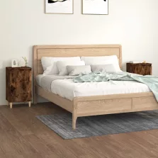   vidaXL 2 db füstös tölgy színű szerelt fa éjjeliszekrény 40x35x70 cm