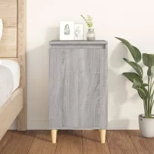   vidaXL szürke sonoma színű szerelt fa éjjeliszekrény 40x35x70 cm