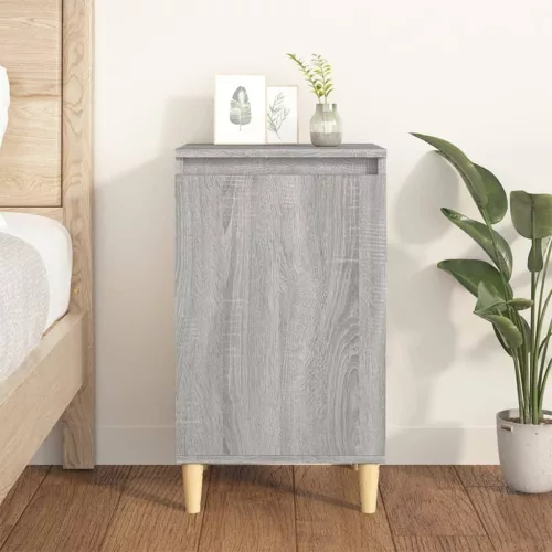 vidaXL szürke sonoma színű szerelt fa éjjeliszekrény 40x35x70 cm