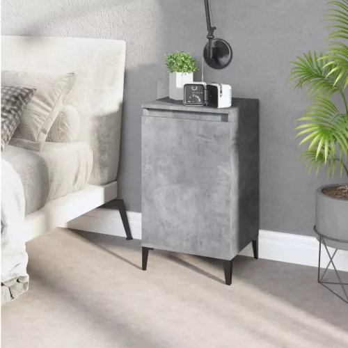 vidaXL betonszürke szerelt fa éjjeliszekrény 40x35x70 cm