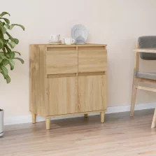   vidaXL sonoma tölgy színű szerelt fa tálalóasztal 60 x 35 x 70 cm
