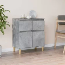   vidaXL betonszürke szerelt fa tálalószekrény 60 x 35 x 70 cm