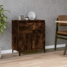  vidaXL füstös tölgy színű szerelt fa tálalószekrény 60 x 35 x 70 cm