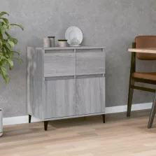   vidaXL szürke sonoma színű szerelt fa tálalószekrény 60 x 35 x 70 cm