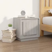  vidaXL szürke sonoma színű szerelt fa éjjeliszekrény 44x35x45 cm