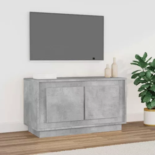 vidaXL betonszürke szerelt fa TV-szekrény 80x35x45 cm