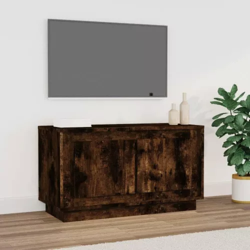 vidaXL füstös tölgy színű szerelt fa TV-szekrény 80x35x45 cm