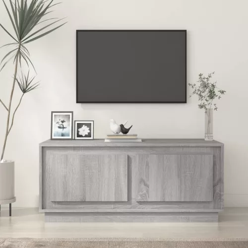 vidaXL szürke sonoma színű szerelt fa dohányzóasztal 102x50x44 cm