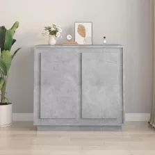   vidaXL betonszürke szerelt fa tálalószekrény 80 x 34 x 75 cm