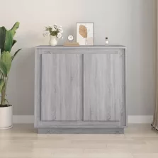   vidaXL szürke sonoma színű szerelt fa tálalószekrény 80 x 34 x 75 cm