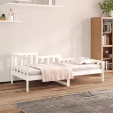   vidaXL fehér tömör fenyőfa kanapéágy matrac nélkül 80 x 200 cm