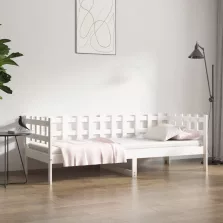   vidaXL fehér tömör fenyőfa kanapéágy matrac nélkül 90 x 200 cm