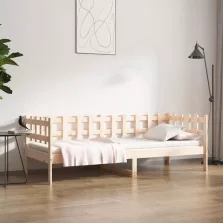   vidaXL tömör fenyőfa kanapéágy matrac nélkül 90 x 190 cm