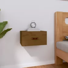   vidaXL mézbarna falra szerelhető éjjeliszekrény 40 x 29,5 x 22 cm