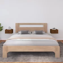   vidaXL 2 db mézbarna falra szerelhető éjjeliszekrény 40 x 29,5 x 22 cm