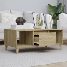   vidaXL sonoma tölgy színű szerelt fa dohányzóasztal 90 x 50 x 36,5 cm