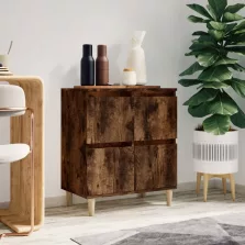   vidaXL füstös tölgy színű szerelt fa tálalószekrény 60 x 35 x 70 cm