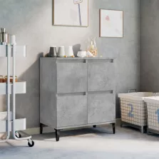   vidaXL betonszürke szerelt fa tálalószekrény 60 x 35 x 70 cm