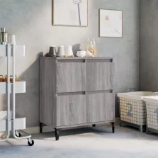   vidaXL szürke sonoma színű szerelt fa tálalószekrény 60 x 35 x 70 cm