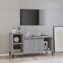   vidaXL szürke sonoma színű szerelt fa TV-szekrény 100x35x55 cm