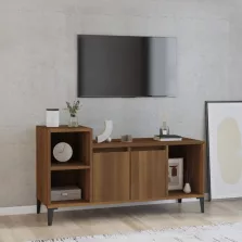   vidaXL barna tölgyszínű szerelt fa TV-szekrény 100x35x55 cm