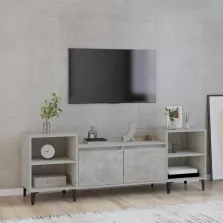 vidaXL betonszürke szerelt fa TV-szekrény 160x35x55 cm