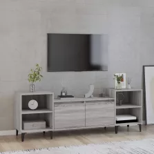   vidaXL szürke sonoma színű szerelt fa TV-szekrény 160x35x55 cm