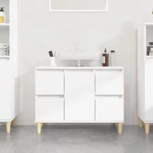 vidaXL fehér szerelt fa mosdószekrény 80 x 33 x 60 cm