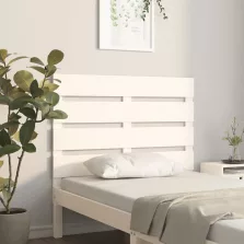 vidaXL fehér tömör fenyőfa fejtámla 90x3x80 cm