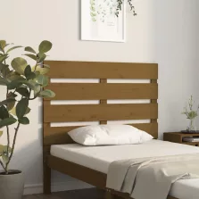 vidaXL mézbarna tömör fenyőfa fejtámla 100x3x80 cm